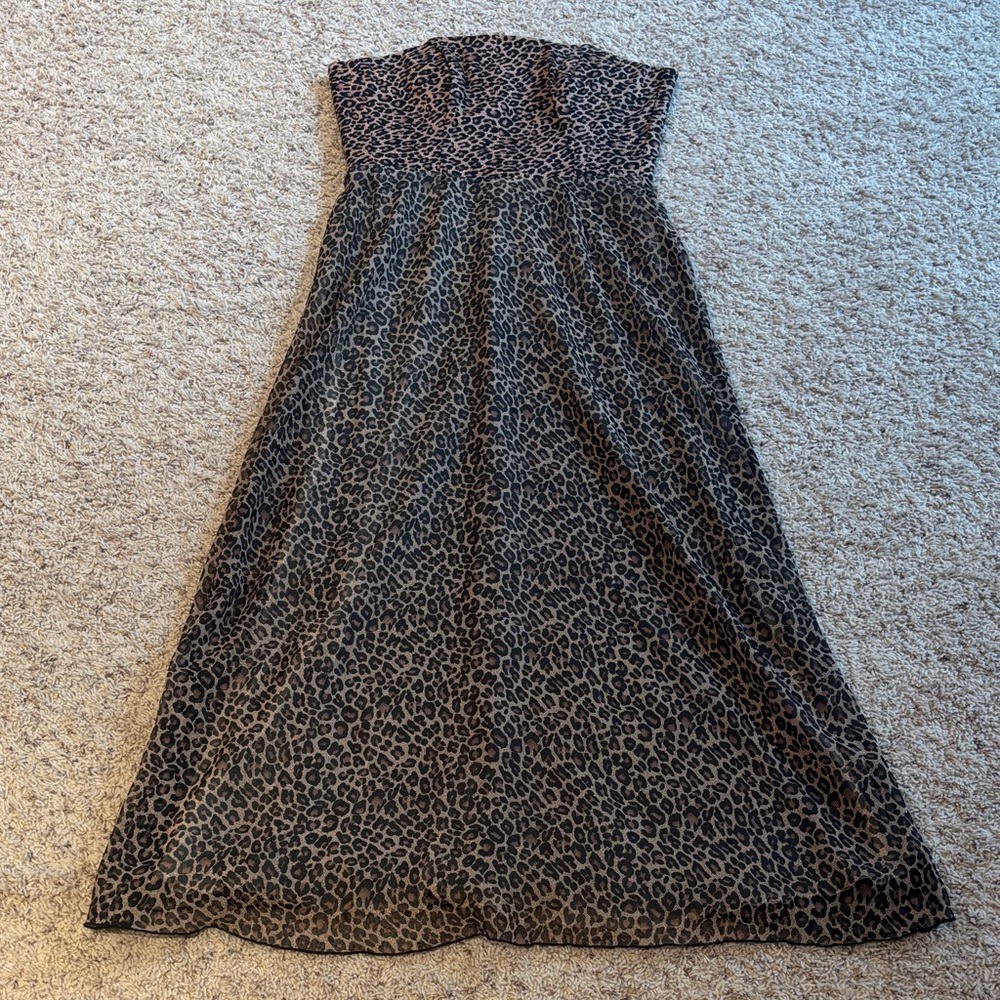 Newport News Leopard Print Dress - Picture 1 of 4